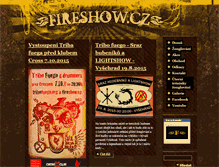 Tablet Screenshot of fireshow.cz
